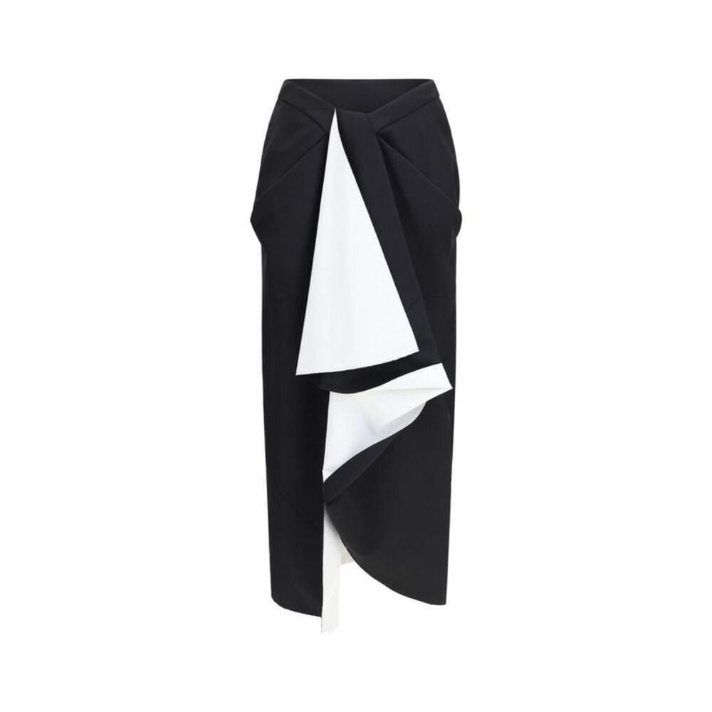Givenchy Black Wool Oves Aries Midi Women's Skirt